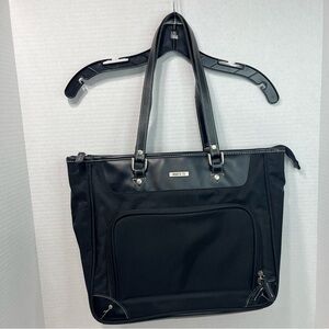 ROOTS 73 laptop tote bag shoulder hand bag rfid protection black